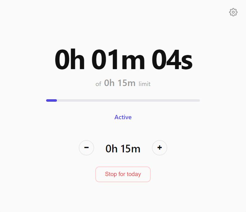 EnoughWork dashboard